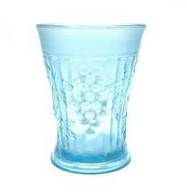 Vintage Carnival Glass Blue Grapes And Leaves - £38.19 GBP