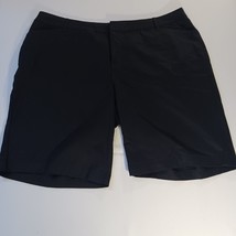 St John&#39;s Bay RN#93677 Women&#39;s Black Cotton Bermuda Shorts Size 24W (44×... - $16.82