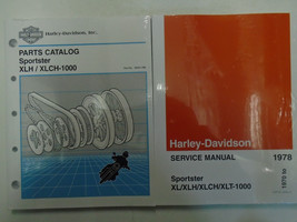 1970 1978 Harley Davidson Sportster XLH XLCH-1000 Service Manual Set W Parts Bk - £217.35 GBP