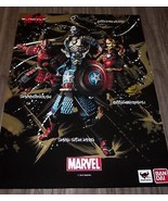 MARVEL COMICS SAMURAI SPIDERMAN IRON MAN CAPTAIN AMERICA PROMO POSTER CO... - $27.16 CAD