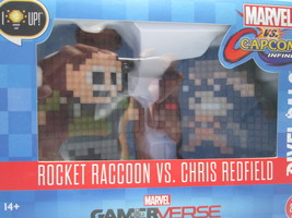 Pixel Pals Marvel Vs Capcom Rocket Raccoon Vs Chris Redfield Light Up 2 Pack NEW - £5.38 GBP