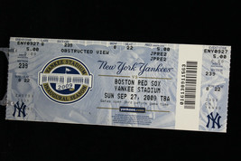 New York Yankees vs Boston Red Sox MLB Ticket w Stub 09/27/2009 Inaugural - $11.47