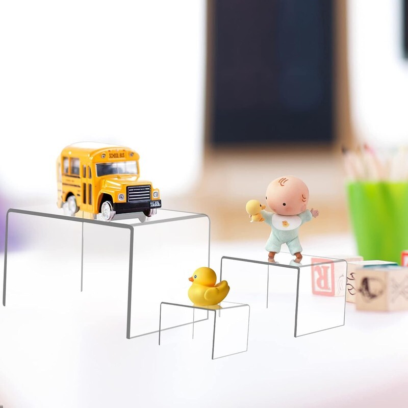6Pcs Clear Acrylic Display Risers Clear Acrylic Display Stand for Cupcakes Item image 7