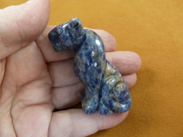 (Y-CHE-700) blue Sodalite CHEETAH gemstone carving I love wild CATS cat ... - $23.99 CAD