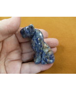 (Y-CHE-700) blue Sodalite CHEETAH gemstone carving I love wild CATS cat ... - €15,10 EUR