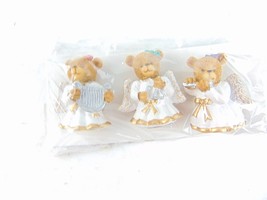 Vintage Terry&#39;s Village Angel Bear Button Covers Set Of 3 95/217 - $19.80