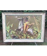 FRED GARDNER Original 1947 MODERN HUGE Zulu Warrior VINTAGE OIL ON CANVA... - $19,800.00