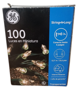 GE StayBright 100ct Clear Mini String Lights Outdoor Party Wedding Deck ... - $11.99