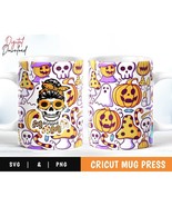 Halloween Mug Press, Cricut Mug Press Svg, Mug Wrap Png, Coffee Mug Svg - £3.10 GBP