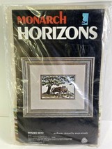 Vintage 1978 Monarch Horizons Shaded Rest PT17 Needlepoint Kit New Sealed - $16.95