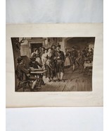 Vintage Dancing Begins Black And White Art Print 20&quot; X 16&quot; - $22.28