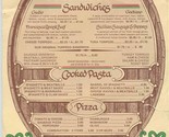 Giuliano&#39;s Delicatessen &amp; Bakery Menu 6 Southern California Locations 1978 - $17.82