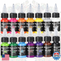 Tattoo Ink Set Gtartistoo Professional 14 Colors 1/2Oz 15Ml Vegan-Friendly - $31.85