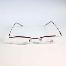 eyeART TASHA M. RED slim brow line half frame eyeglasses   - £41.49 GBP