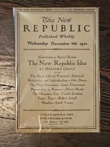 The New Republic Published Weekly, Wednesday December 6th 1922 Vol XXXII... - $42.38