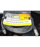 Gearlux 25 Ft. Pro Audio XLR Microphone Cable Cord - $17.29 CAD