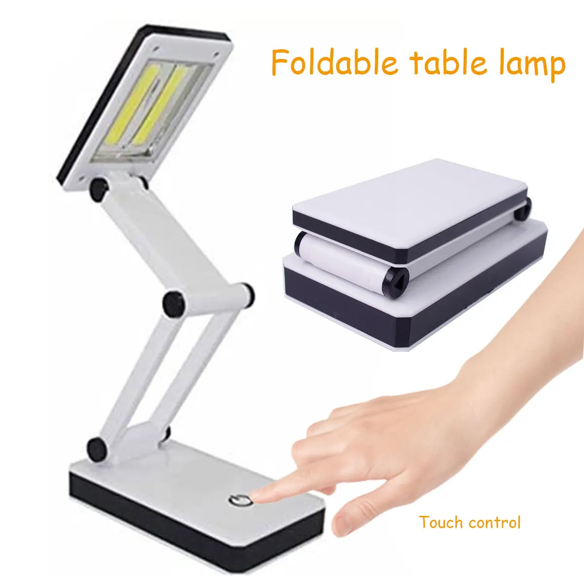 Lamp compact reading lamp 120lumens cob table lamp usb battery powered desk light touch thumb200