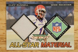 2002 Topps Debut All Star Materials Cliff Russell AM-CR Rookie RC Jersey Relic - £7.73 GBP