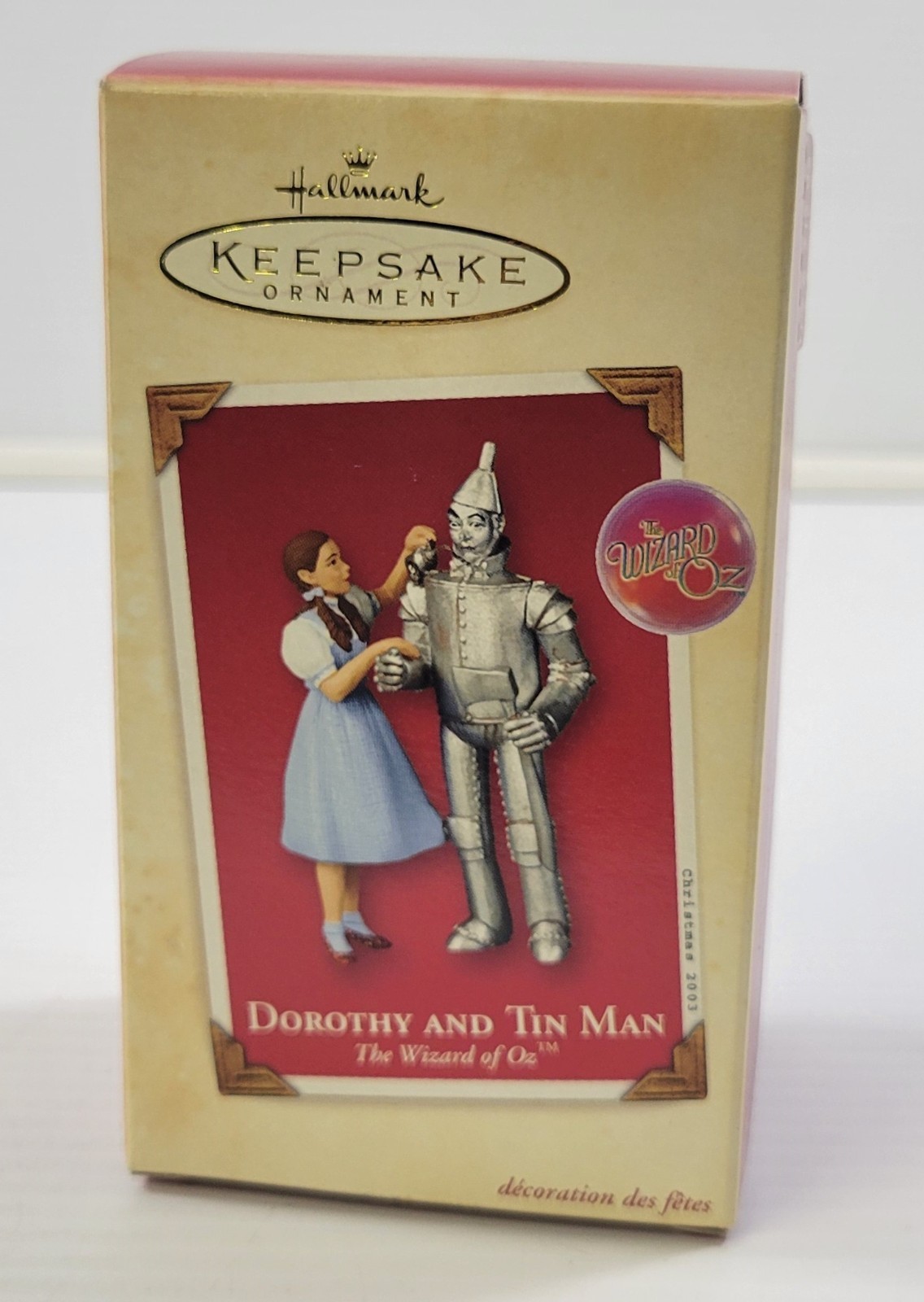 P) 2003 Hallmark Keepsake Wizard of Oz Dorothy and Tin Man Christmas Ornament Item image 3