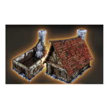 3D Printed Archvillain Games Taranwyth Farmer's Hut 28 32mm D&D - $109.32 - $117.73
