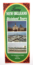 New Orleans Sightseeing Tour Brochure 1970s Dixieland Tours Vintage Bus ... - £5.98 GBP