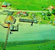 Aerial View Erickson&#39;s Resort Hansville Washington WA UNP 1950s Chrome P... - £6.26 GBP