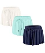 Girls 2-in-1 Athletic Shorts Pink Toddler Running Pocket Flow Size XS - $80.12 MXN