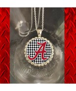 Alabama Crimson Tide pretty rhinestones silver necklace beautiful gift - $27.41 CAD