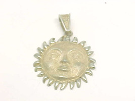 SUN SUNSHINE Vintage PENDANT in Sterling Silver - 1 3/4 inches long - ME... - $60.00