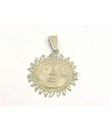 SUN SUNSHINE Vintage PENDANT in Sterling Silver - 1 3/4 inches long - ME... - £47.85 GBP