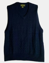 Orvis Men Large L Signature Collection SCG 100% Wool Blue Vest - £20.75 GBP
