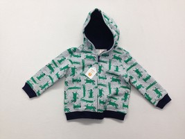 Gymboree Baby Size 18-24 Months Crocodile Print Full Zip Hooded Jacket NEW - $12.76