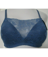 Modern Movement wirefree Bra with faux lace camisole Size 32D Midnight Blue - $20.40 CAD