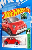 Hot Wheels 2023 Factory Set HW Green Speed #144 Fiat 500e Red w/ TRAP5s - £2.36 GBP