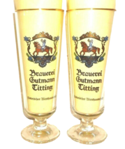 2 Gutmann Schneider Hopf Maisel Arco Paulaner Weizen German Beer Glasses - £11.46 GBP