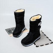 New Women&#39;s Snow Boots Platform Winter Boots Thick Plush Waterproof Motorcycle B - £40.38 GBP