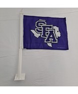 Stephen F Austin Window Flag Purple Gray White - £15.60 GBP