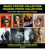Vintage Magic Posters & Houdini Photo Collection CD - $14.95