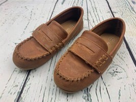 Boys Penny Slip On Loafers Brown Size 11 - £15.18 GBP