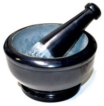 5&quot; Black Soapstone Mortar And Pestle Set - $58.99