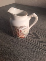 Vintage McCoy USA Pottery Creamer Pitcher Little Miss Muffet  Saying 4” Tall - £6.96 GBP