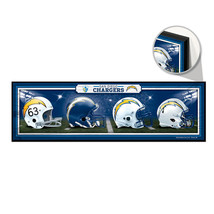Los Angeles Chargers Sign 9x30 Wood Helmets Design - €82,11 EUR