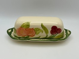 Franciscan FRESH FRUIT 1/4 lb Covered Butter Dish Made in USA - £54.91 GBP