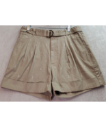 J.CREW Shorts Women&#39;s Size 6 Khaki Anchor Print Cotton Pockets Adjustabl... - £19.72 GBP