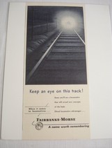 1948 Railroad Ad Fairbanks-Morse Railroad &quot;Keep An Eye On this Track!&quot; - £7.06 GBP