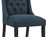 Azure Modway Baronet Modern Tufted Upholstered Fabric Parsons Dining And... - $173.98