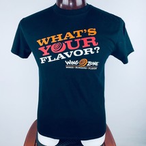 Gilden Wing Zone Burgers What&#39;s Your Favorite Flavor Men&#39;s M Black T-Shirt - $15.29