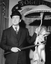 Patrick Macnee in The Avengers Standing Next to Elegant lamp in Bowler 1... - £54.81 GBP