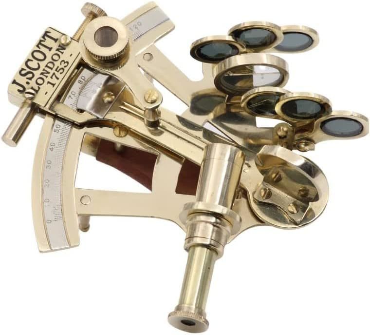 Rii Pocket Sextant J Scott London Nautical Navy Sailors Brass,, Wedding - $44.92