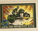 GI Joe 1991 Vintage Trading Card #55 Rapid Fire Motorcycle - $1.97